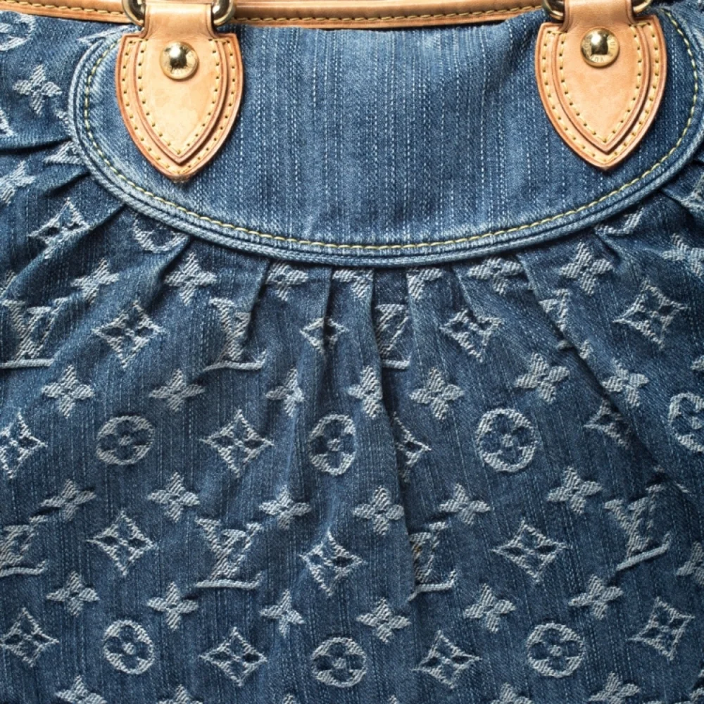 Louis Vuitton Blue Monogram Denim Neo Cabby GM Bag